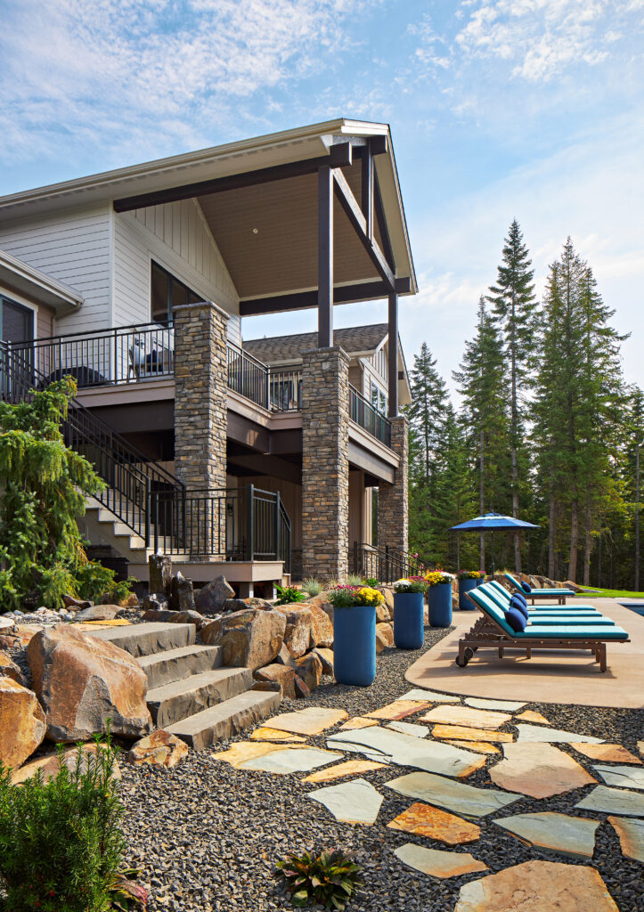 It’s 5 O’Clock In Cougar Bay — Ebbert stone walkway perspective vertical me