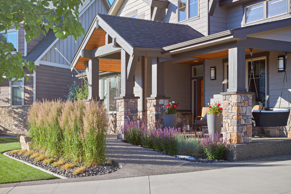 Liberty Lake Pool — Front entry with flare