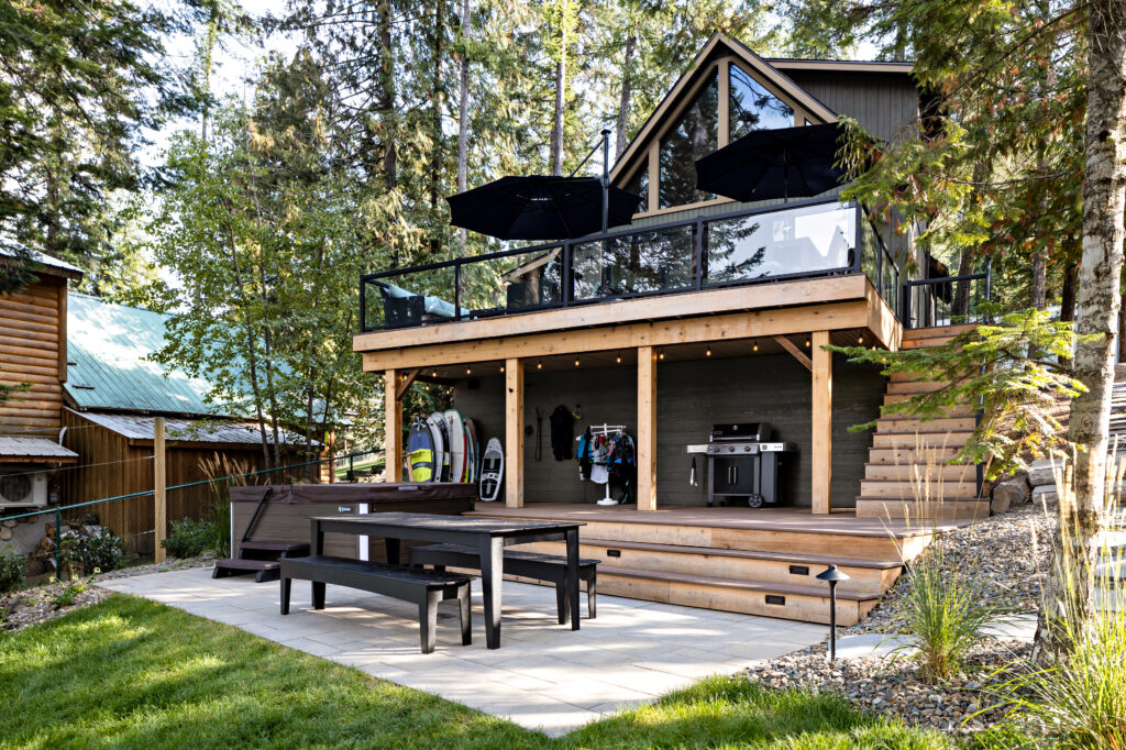 SUN + SAND + WAKE — Roslund cabin deck and underdeck no people l
