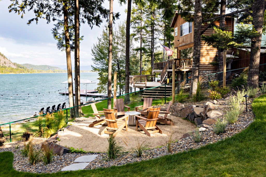 SUN + SAND + WAKE — Roslund cabin firepit